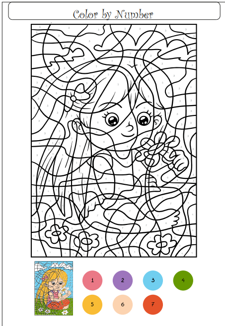 Sample Art and craft worksheet with coloring and drawing activities