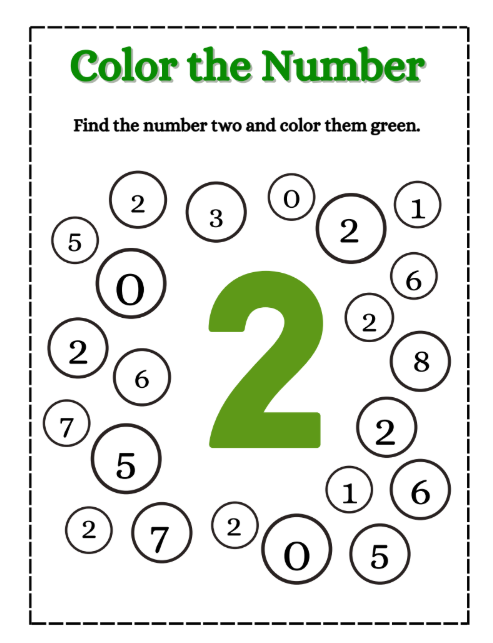 Sample Math worksheet covering counting and addition